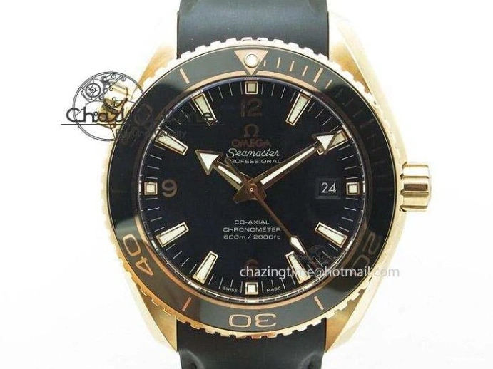 0204 Durable Planet Ocean Professional Ceramic Bezel 45.5mm 1:1 VSF Best Edition Orange Markers on SS Bracelet A8500 Super Clone 8052